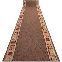RugsX Anti-Slip Jena Runner in Brown | Size: 80 cm x 210 cm