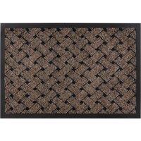 RugsX Antislip Vectra Doormat in Brown | Size: 50 cm x 80 cm