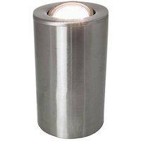 Happy Homewares Uplighter Floor or Table Lamp with Tilt Capability - GU10 in Metallic Silver