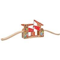 Bigjigs Rail Double Lifting Graffiti Bridge in Red