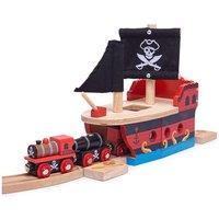 Bigjigs Rail Pirate Galleon Tunnel in Red