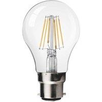 ENER-J LED Bulb- 6W GLS A60 LED Filament Lamp B22 2700K (pack of 10 units) in White | Size: 25 cm diameter x 19 cm high