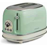 Ariete 2 Slice Toaster, Defrost & Reheat in Green