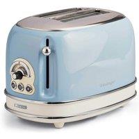 Ariete 2 Slice Toaster, Defrost & Reheat in Blue