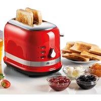 Ariete 2 Slice Toaster, Defrost Function in Red
