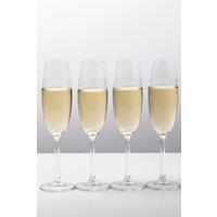 Mikasa Julie Set Of 4 8Oz Flute Glasses in Clear