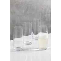 Mikasa Julie Set Of 4 9Oz Stemless Flute Glasses in Clear