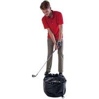 Pure2Improve Golf Swing Impact Bag Black/Red in Black
