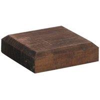 Cheshire PACK OF 3: Brown Post Fence Cap in Natural