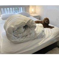 Clifton Easy Care Duvet - 4.5 Tog in White | Size: Single