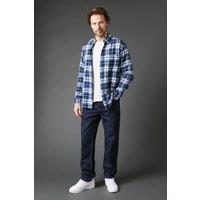 Maine Men's Rinse Straight Jeans in Dark Blue | Size: 32R