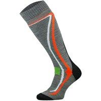 COMODO Men's 1 Pack Snow Sports Climacontrol Merino Wool Ski Socks in Grey | Size: 3-5.5