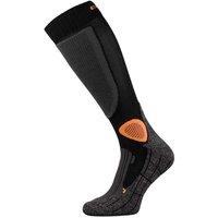 COMODO Men's 1 Pack Thick Motorcycle / Motorbike Boot Socks in True Black | Size: 3-5.5