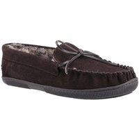 Hush Puppies Men's 'Ace' Suede Slippers in Brown | Size: 8