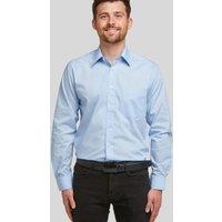 Double TWO Men's Glacier Blue Classic Easy Care Long Sleeve Shirt | Size: 19.5 in