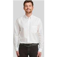 Double TWO Men's White Non-Iron Button Down Oxford Shirt | Size: 19 inches