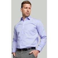 Double TWO Men's Fresh Blue Long Sleeve Non-Iron Shirt | Size: 21 inches
