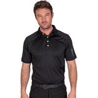 Island Green Men's Top Stitch Golf Polo Shirt in Black | Size: 3XL