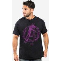 Black Panther Men's Avengers Panther T-Shirt Black | Size: Large