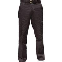 Warrior Men's Cargo Workwear Trousers in Black | Size: 44L