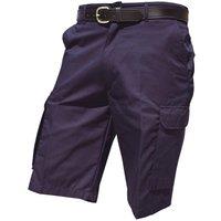 Warrior Men's Cargo Work Shorts in Navy | Size: 36R