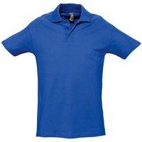 SOL'S Men's Spring II Short Sleeve Heavyweight Polo Shirt in Blue | Size: XL