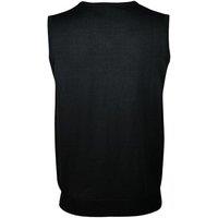 SOL'S Men's Gentlemen Sleeveless V Neck Sweater Vest in Black | Size: XS