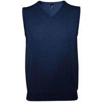 SOL'S Men's Gentlemen Sleeveless V Neck Sweater Vest in Navy | Size: Small