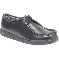 Route 21 Men's Coated Leather Apron Para Shoes in Black | Size: 9