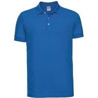 Russell Men's Stretch Short Sleeve Polo Shirt in Blue | Size: Large