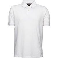 TEE JAYS Men's Heavy Pique Short Sleeve Polo Shirt in White | Size: 5XL