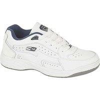 Dek Men's Orleans Fuller Fitting Trainers in White | Size: 13