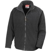 Result Men's High Grade Microfleece Horizon Showerproof Breathable Jacket in Black | Size: Medium