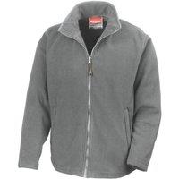 Result Men's High Grade Microfleece Horizon Showerproof Breathable Jacket in Light Grey | Size: Medium