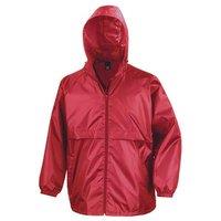 Result Men's Core Adult Windcheater Water Repellent Windproof Jacket in Red | Size: XL