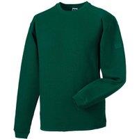Russell Men's Workwear Crew Neck Set In Sweatshirt Top in Bottle Green | Size: XS