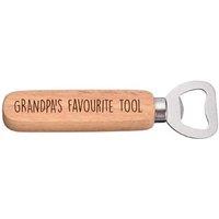 60 SECOND MAKEOVER Men's Grandpa's Favourite Tool Wooden Bottle Opener in Beige