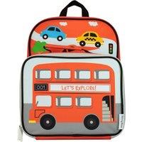 Harry Bear Men's Transport Backpack & Lunchbag Set in Red