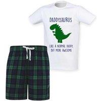 60 SECOND MAKEOVER Men's Daddysaurus Daddy Dinosaur Pyjama Set in Green | Size: XS