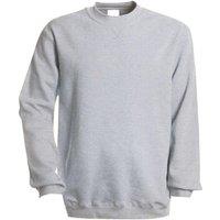 Kariban Men's Plain Crew Neck Sweatshirt in Grey | Size: 2XL