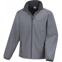 Result Men's Core Printable Softshell Jacket in Charcoal | Size: 2XL