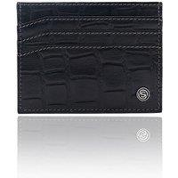 Silver Street London Men's Kenton Leather Cardholders in Black
