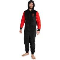 Liverpool FC Men's Onesie Loungewear in Black | Size: 3XL