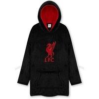 Liverpool FC Men's Oversized Hooded Poncho in Black
