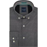 Steel & Jelly Men's Chambray Limited Edition Slim Fit Shirt in Black | Size: Medium