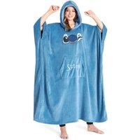 Disney Men's Stitch Long Oversize Poncho in Blue