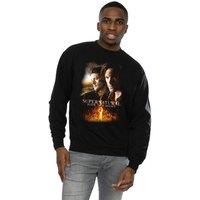 Supernatural Men's Flaming Poster Sweatshirt in Black | Size: Medium