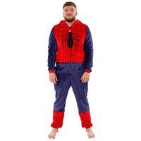 Marvel Men's Spiderman Onesie in Red | Size: Large