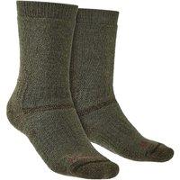 Bridgedale Men's Outdoor Heavyweight Merino Wool Knee High Socks in Green | Size: 9-11