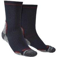 Bridgedale Men's Hiking Lightweight T2 Coolmax Performance Boot Socks in Navy | Size: 12-14